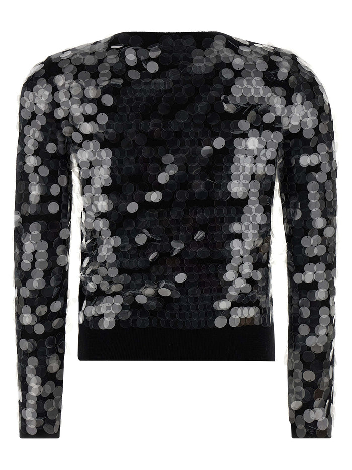 Max Mara 100% Virgin Wool cardigan in black — view 2