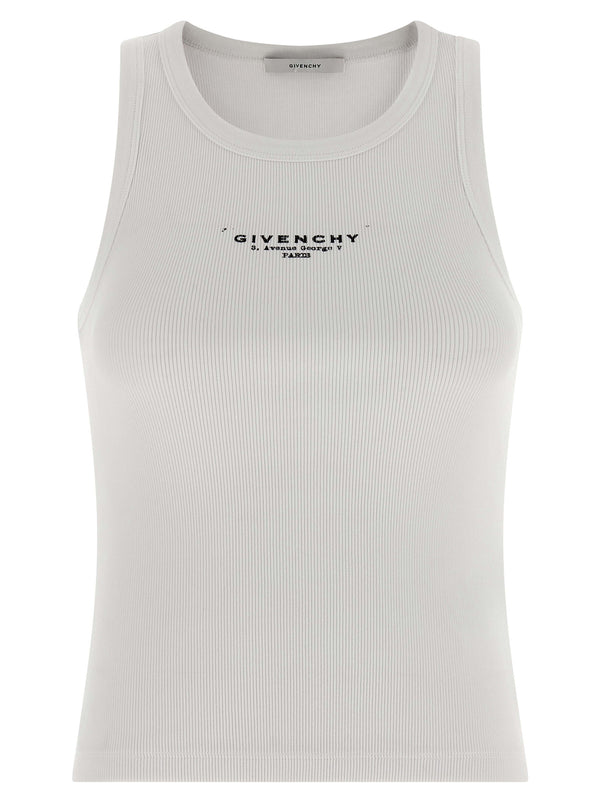 Givenchy 98% cotton tank top in white