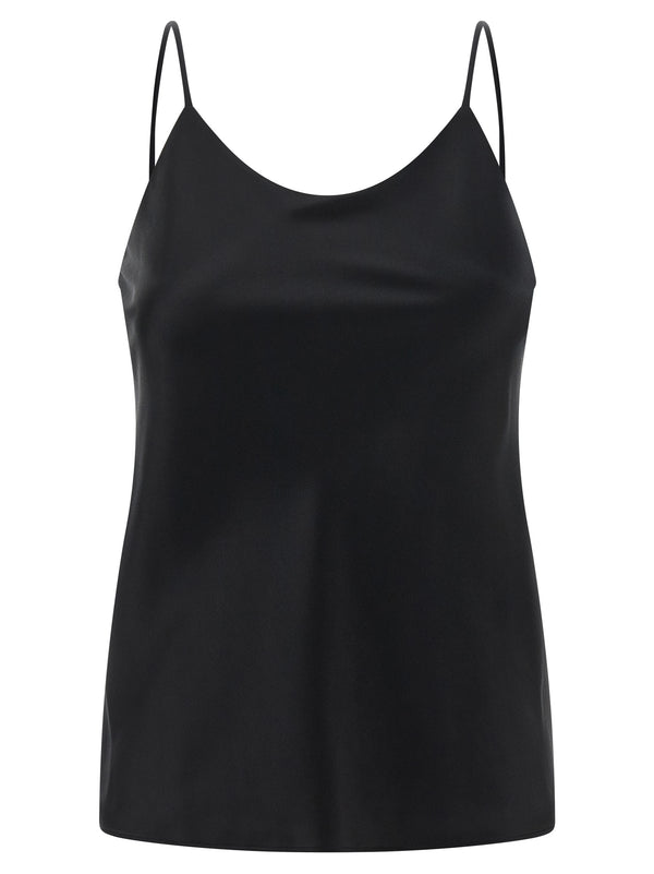 Max Mara 100% Silk tank top in black