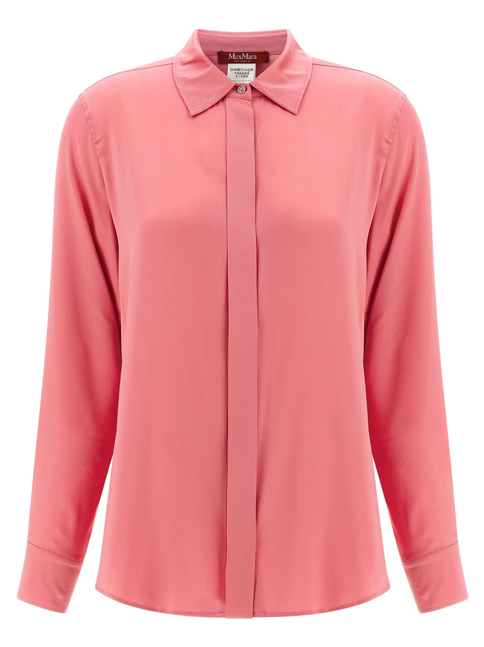 Max Mara 93% silk blouse in pink