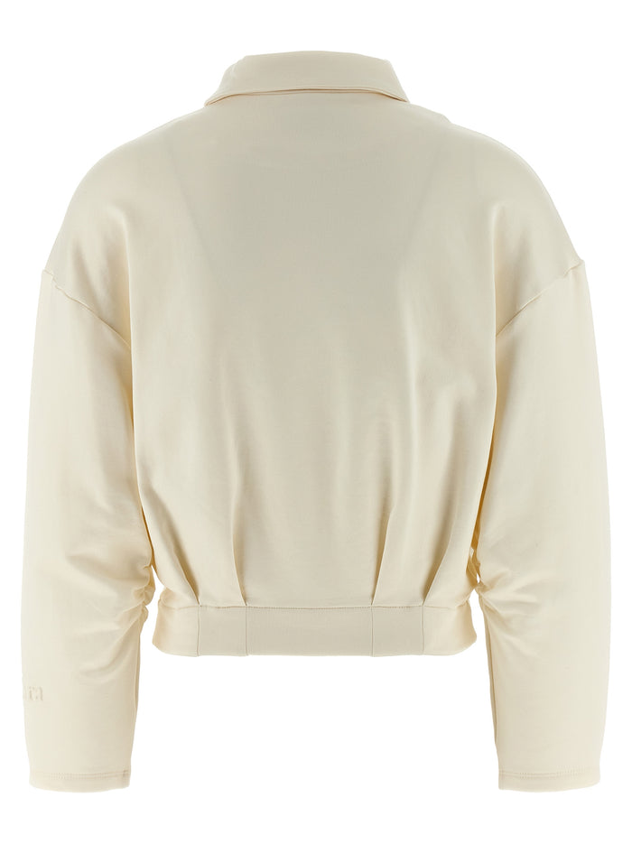 Max Mara 55% silk jacket in white — view 2