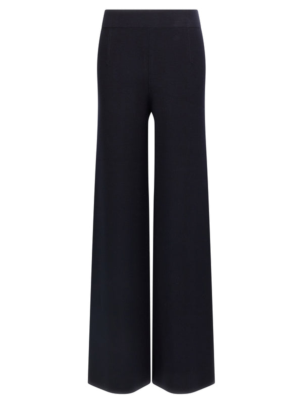 Max Mara 72% viscose trousers in blue