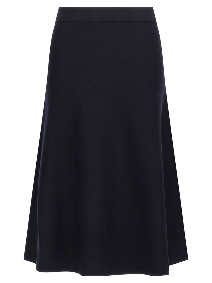 Max Mara 72% Viscose skirt in blue