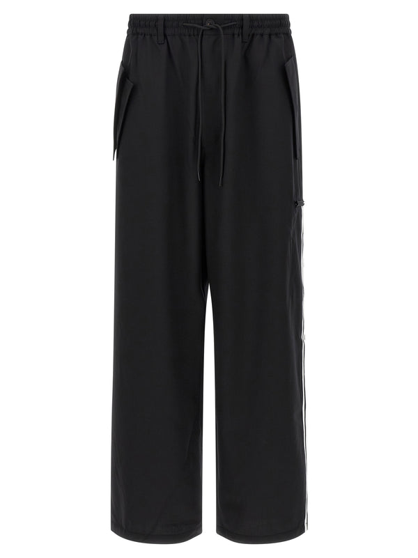 Y-3 65% polyester joggers in black