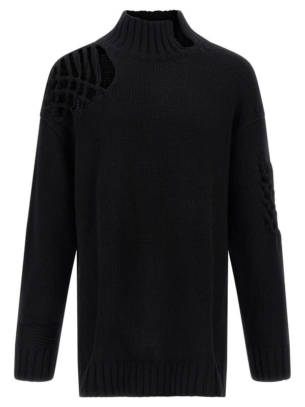 Yohji Yamamoto 100% wool sweater in black