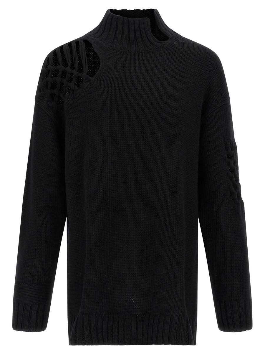 Yohji Yamamoto 100% wool sweater in black