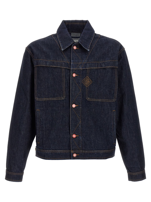 Casablanca 100% cotton jacket in navy