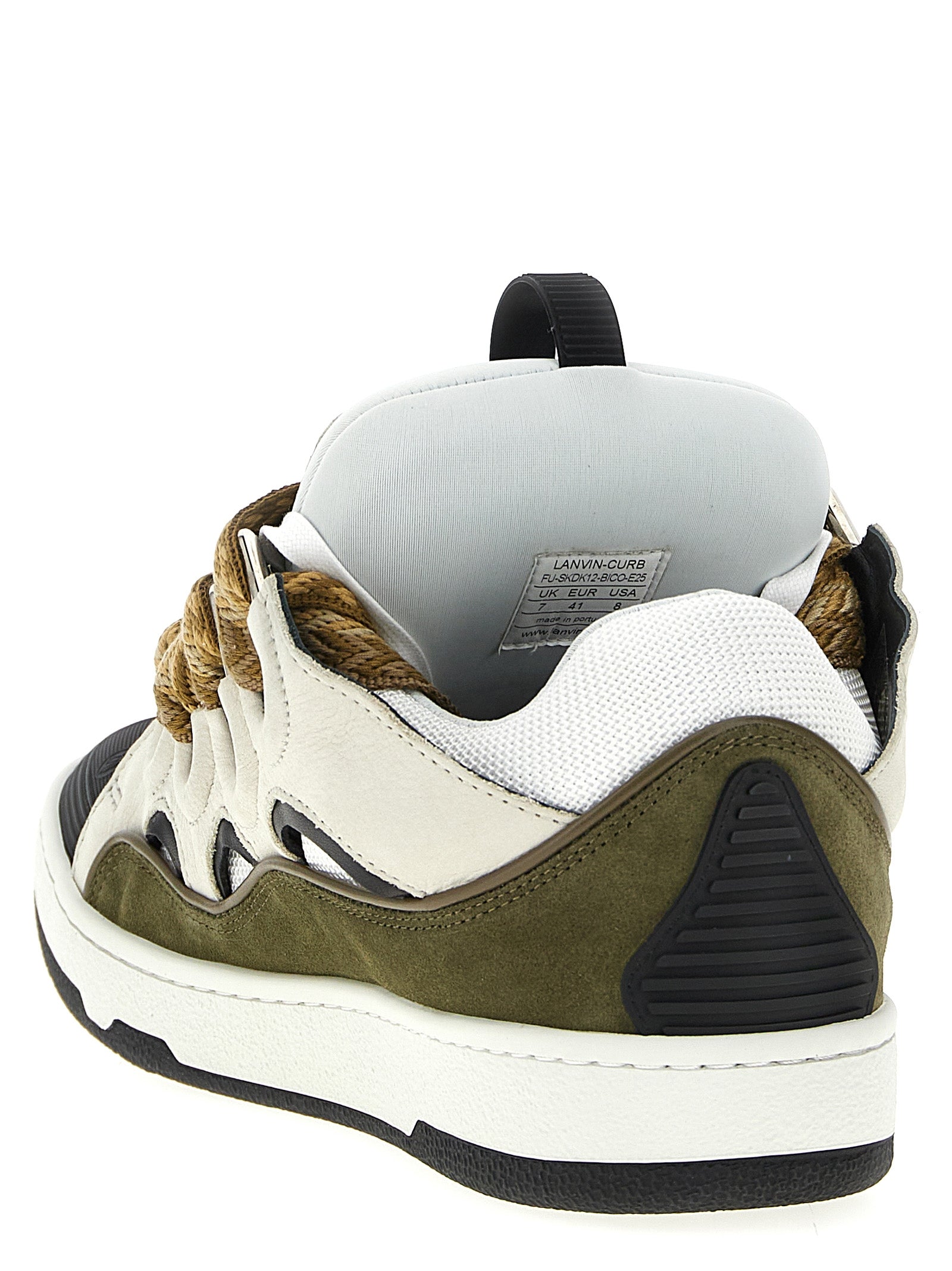 Lanvin 76% Calf Leather sneaker in multicolor — view 3