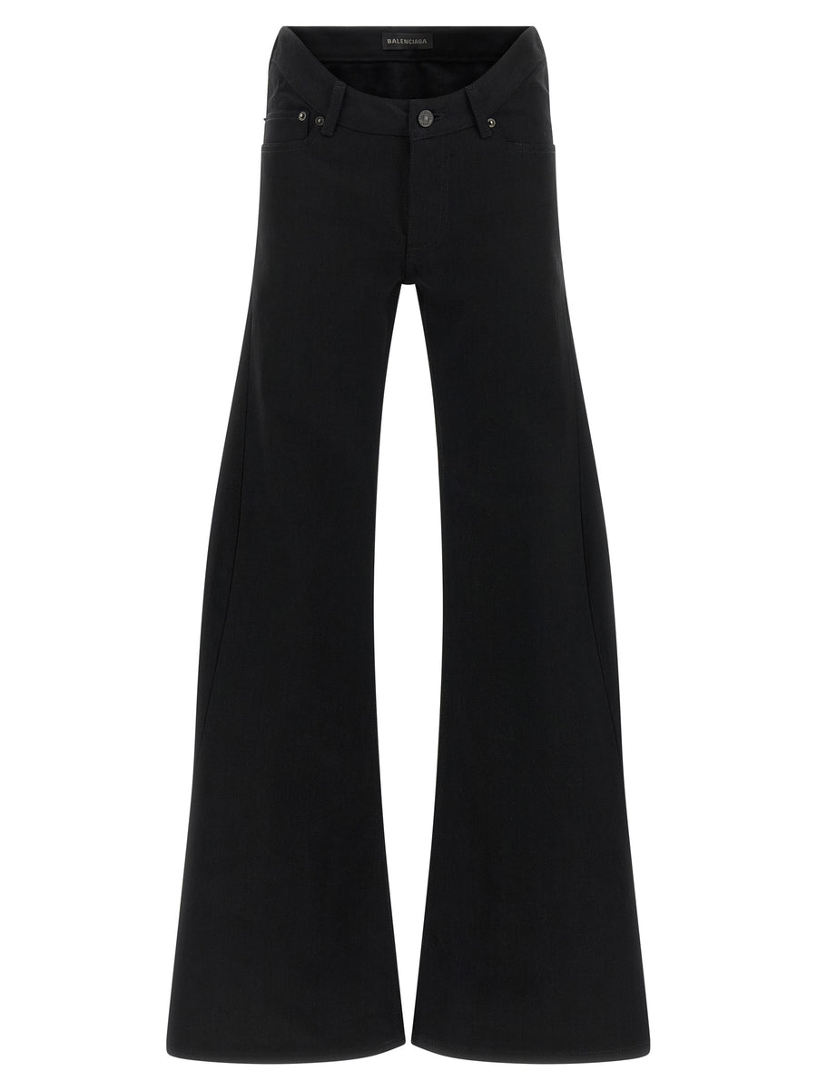 Balenciaga 100% cotton jeans in black