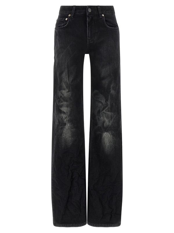 Balenciaga 100% cotton jeans in black