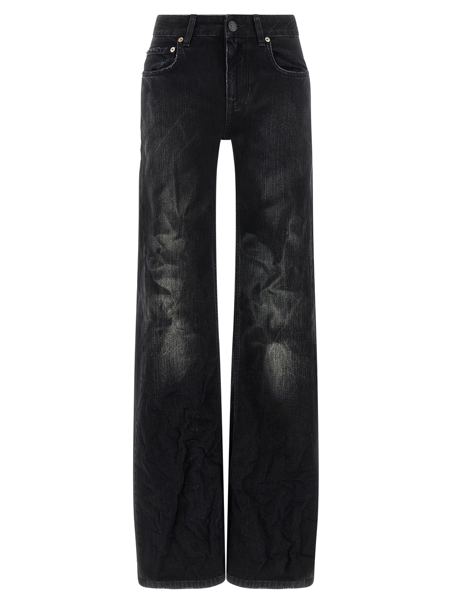 Balenciaga 100% cotton jeans in black