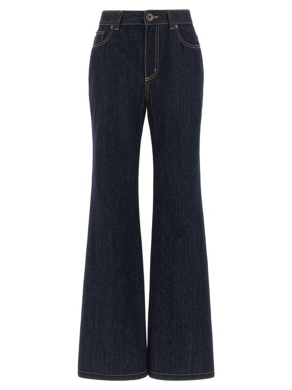 Alexander McQueen 100% cotton jeans in blue