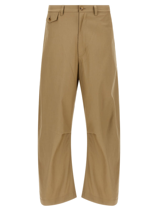 Comme des Garçons 100% Cotton trousers in beige