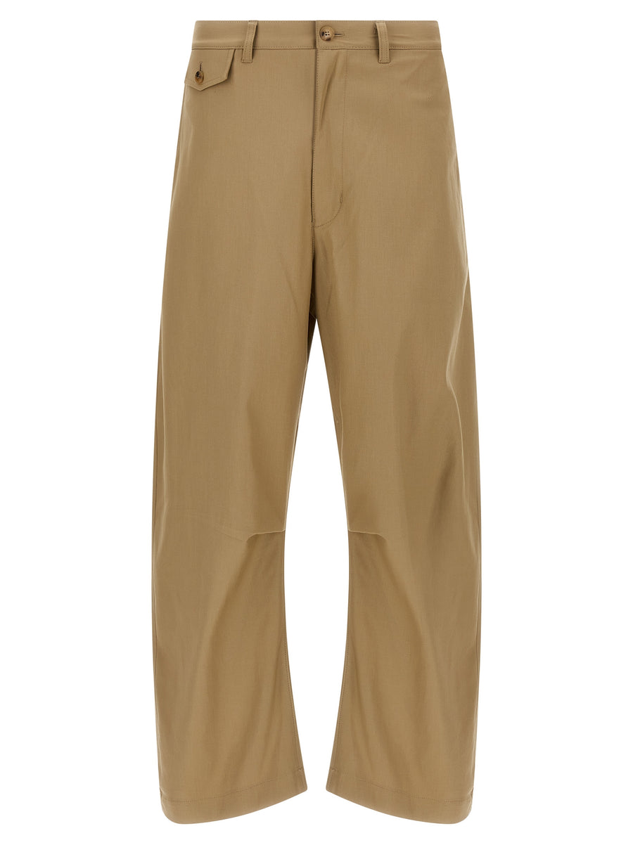 Comme des Garçons 100% Cotton trousers in beige