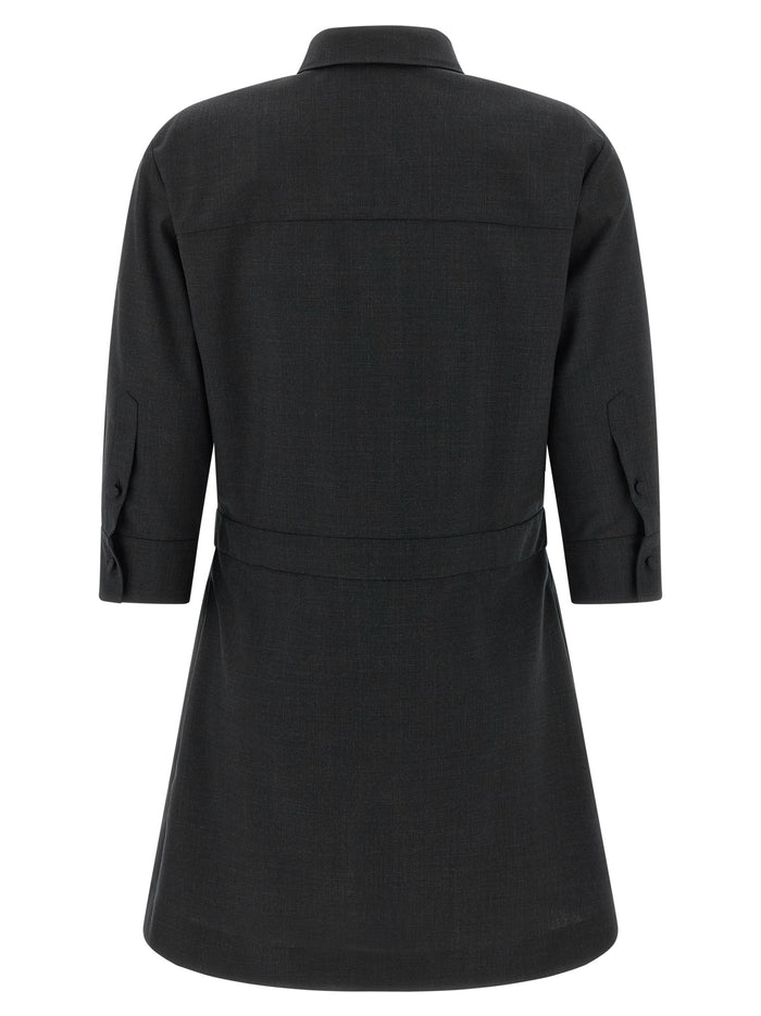 Gucci 100% wool dress in gray — view 2