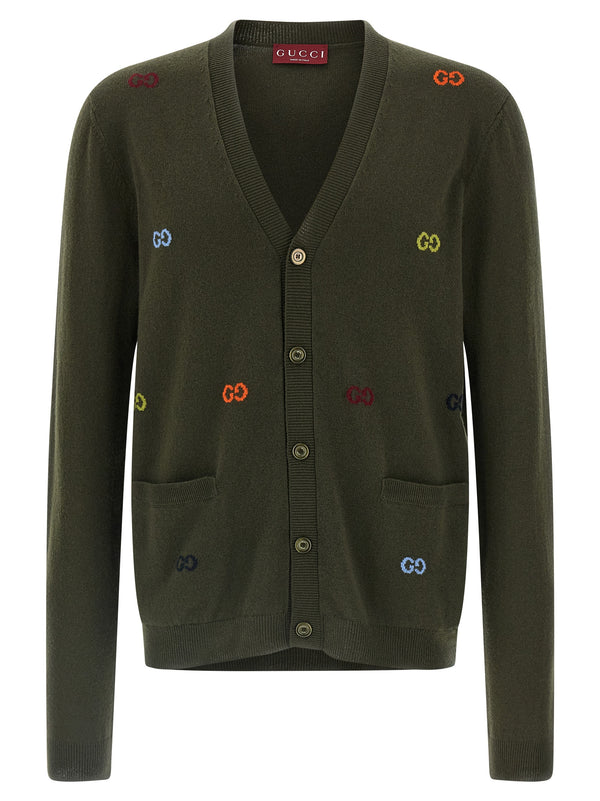 Gucci 100% cashmere cardigan in green