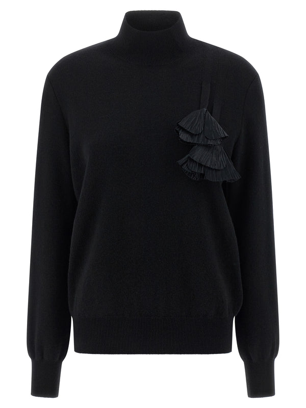 Ferragamo 70% virgin wool sweater in black