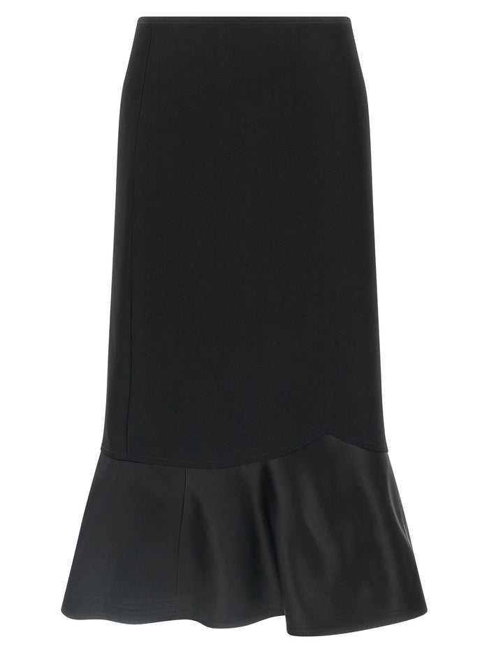 Fendi 100% Virgin Wool skirt in black