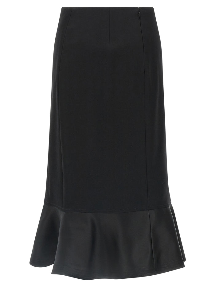 Fendi 100% Virgin Wool skirt in black — view 2