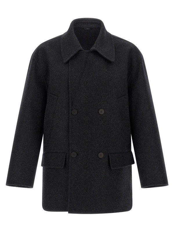 Fendi 100% Virgin Wool coat in gray