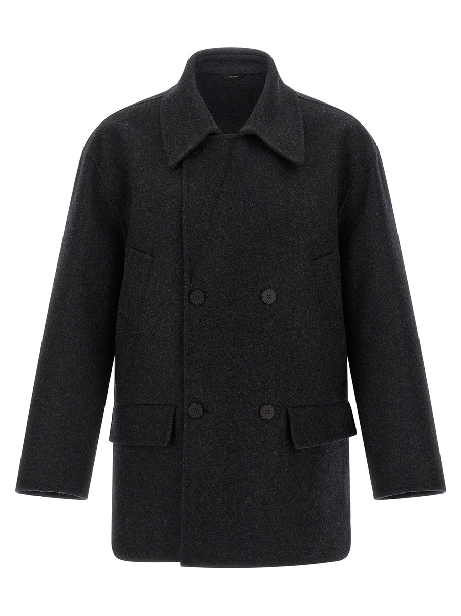 Fendi 100% Virgin Wool coat in gray