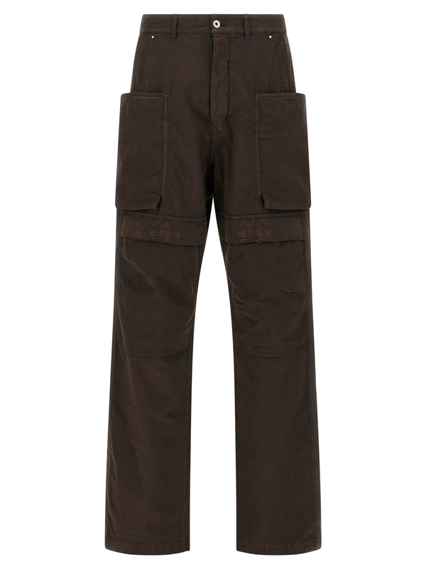 Drkshdw 100% Cotton cargo pants in brown
