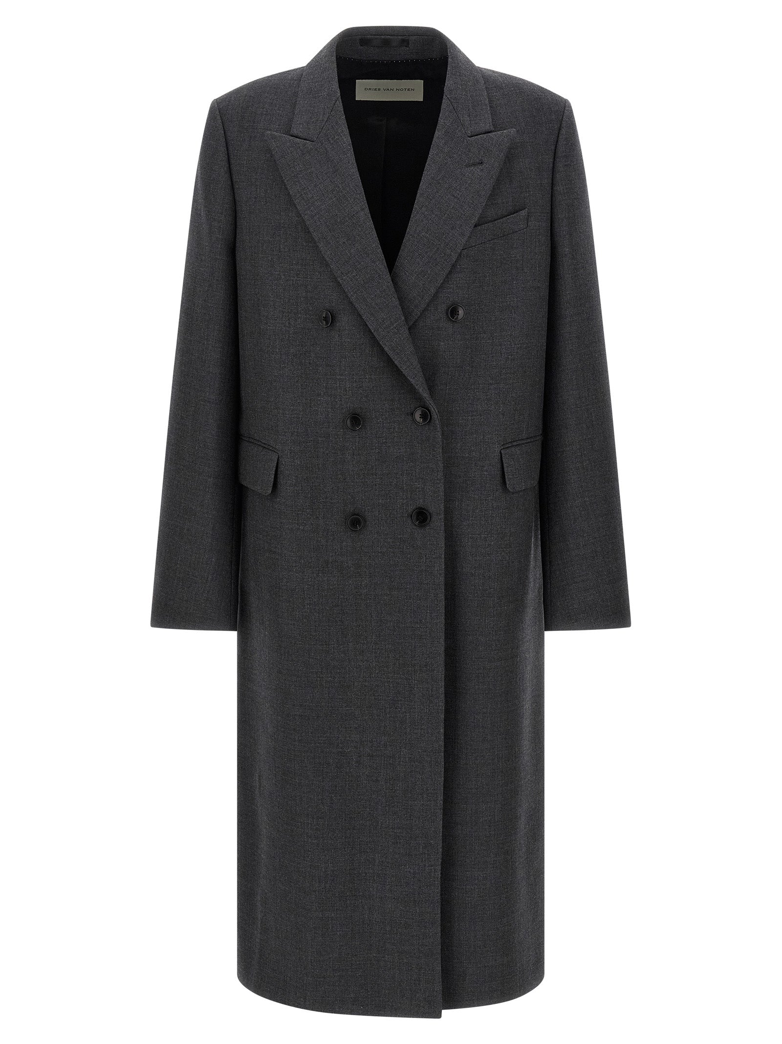 Dries Van Noten 100% wool coat in gray