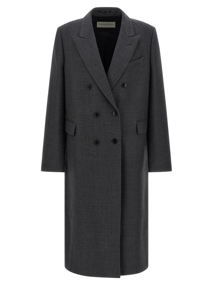 Dries Van Noten 100% wool coat in gray