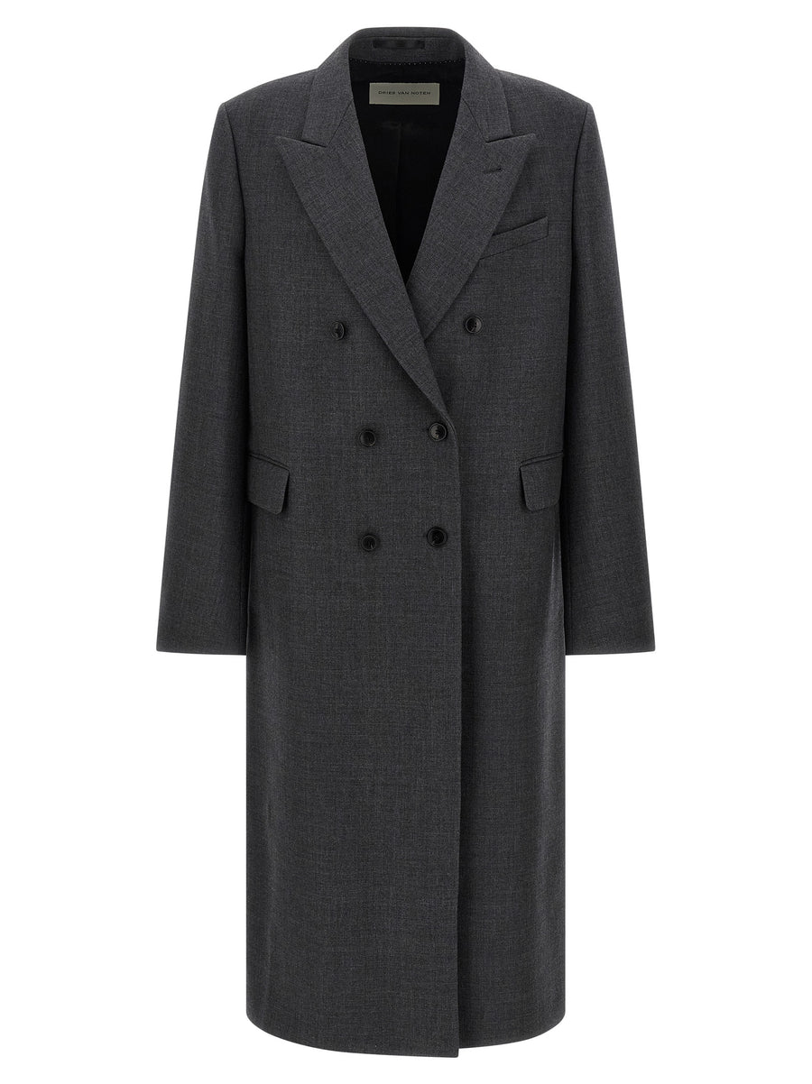 Dries Van Noten 100% wool coat in gray