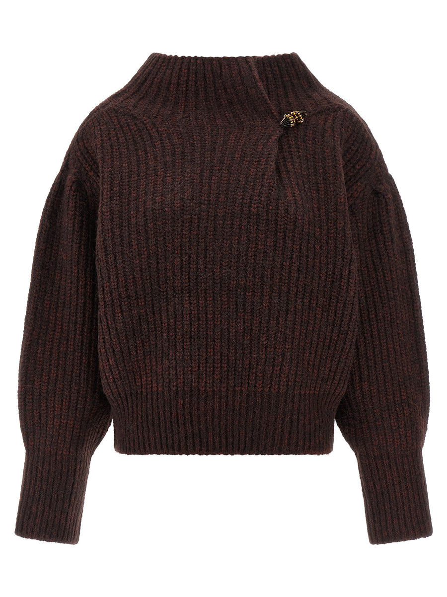 Dries Van Noten 68% wool sweater in bordeaux