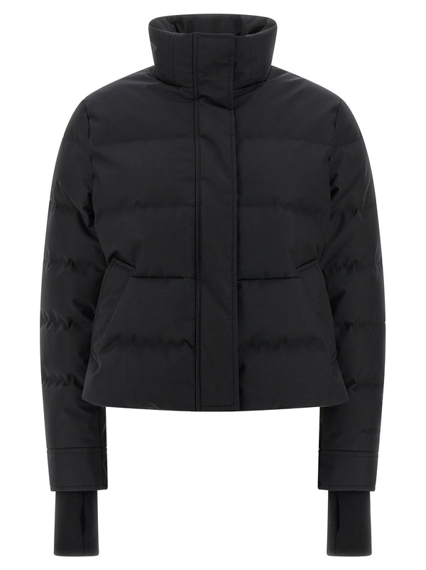 Alexander McQueen 100% Polyamide with goose feather padding down jacket in black