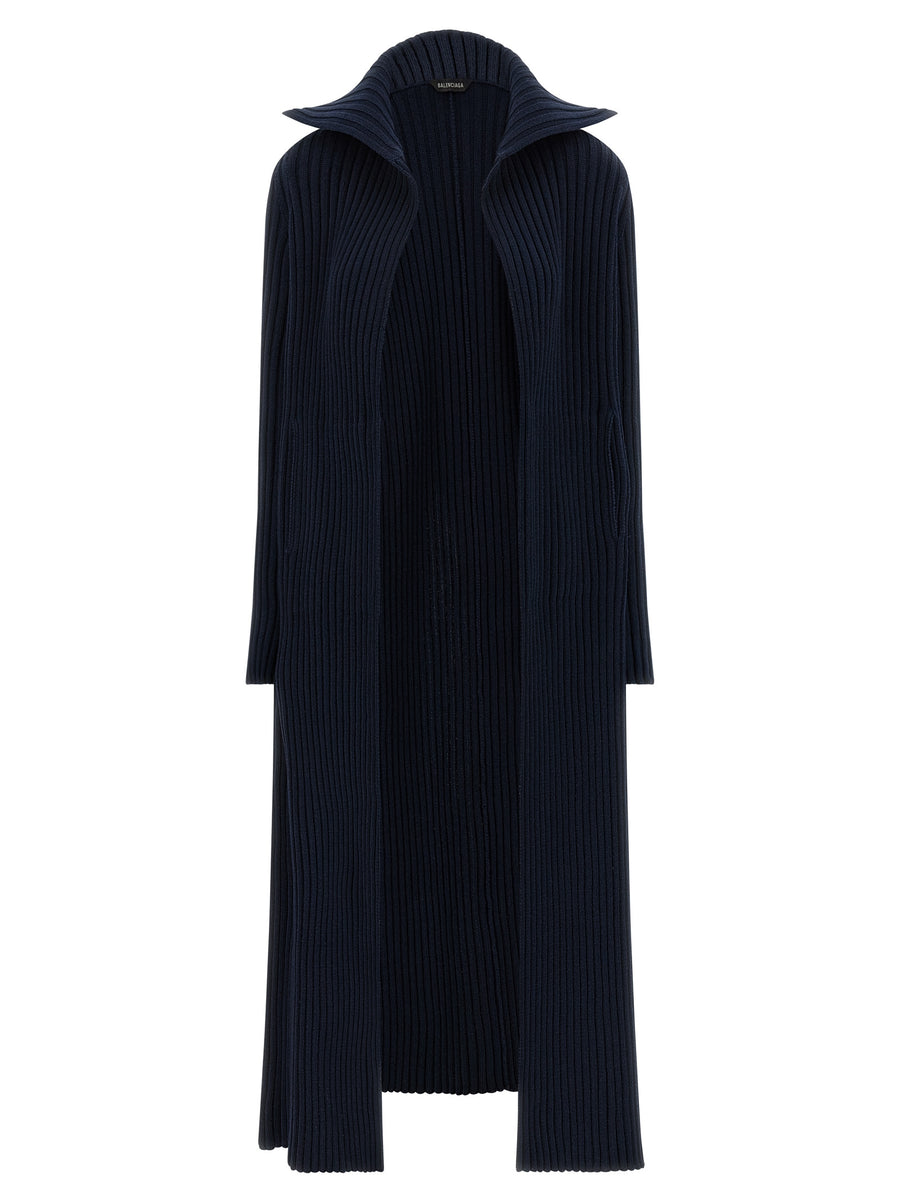 Balenciaga 53% polyester coat in blue