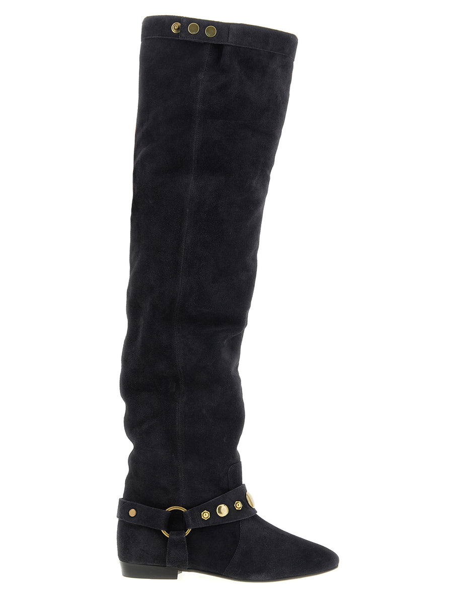 Isabel Marant 100% calfskin leather (Bos Taurus) boot in black
