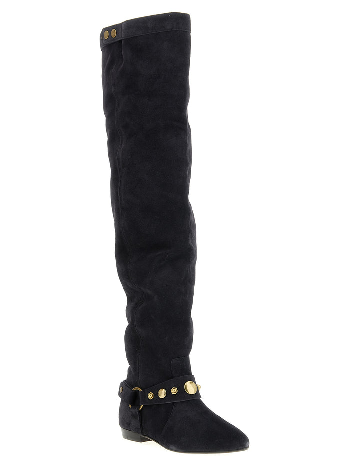 Isabel Marant 100% calfskin leather (Bos Taurus) boot in black — view 2