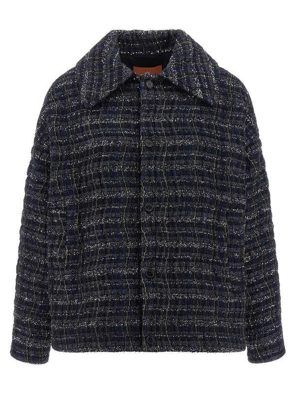Missoni 63% Viscose overshirt in blue