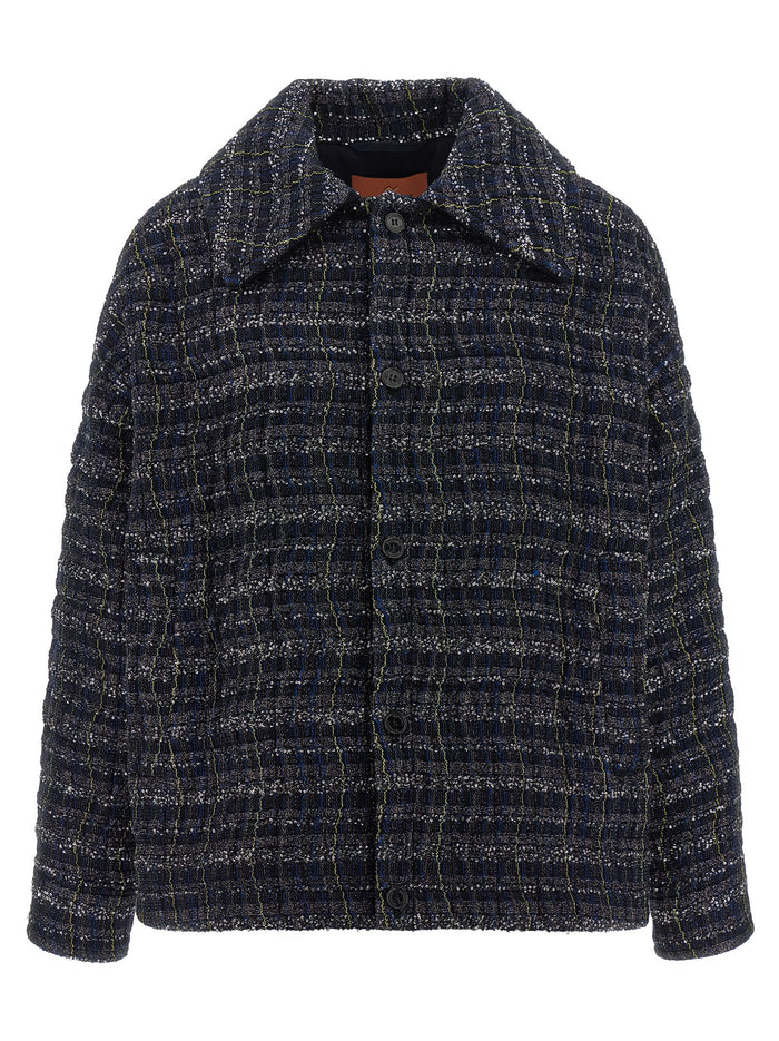 Missoni 63% Viscose overshirt in blue
