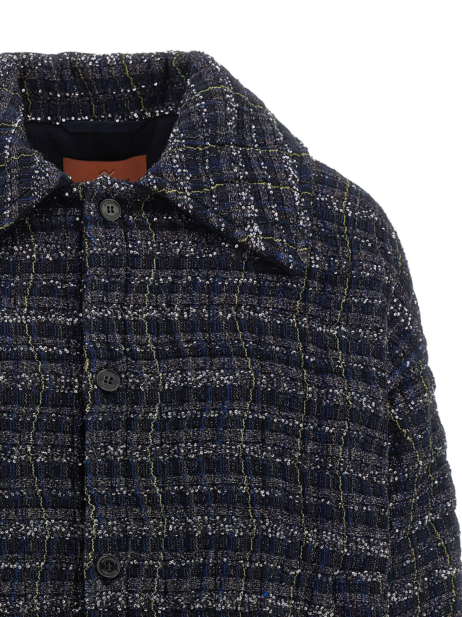 Missoni 63% Viscose overshirt in blue — view 3