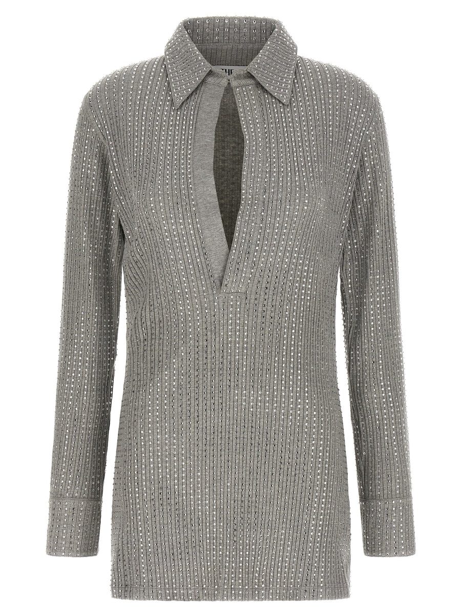 The Attico 100% Cotton shirt in gray