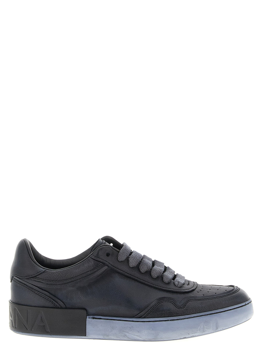 Dolce & Gabbana 100% lamb leather sneaker in black