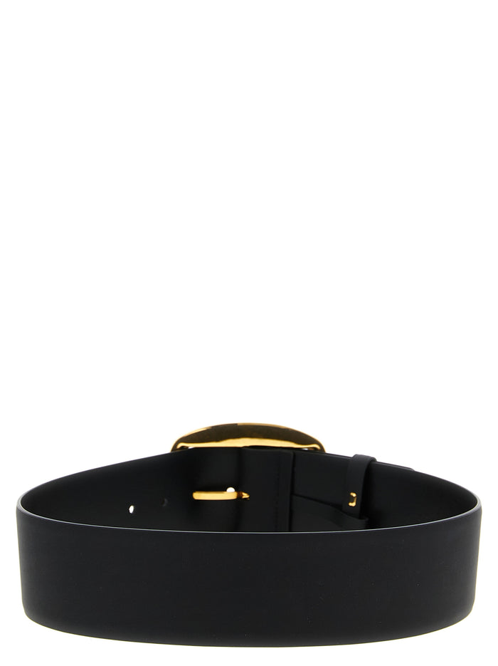 Dolce & Gabbana 100% calfskin leather belt in black — view 2