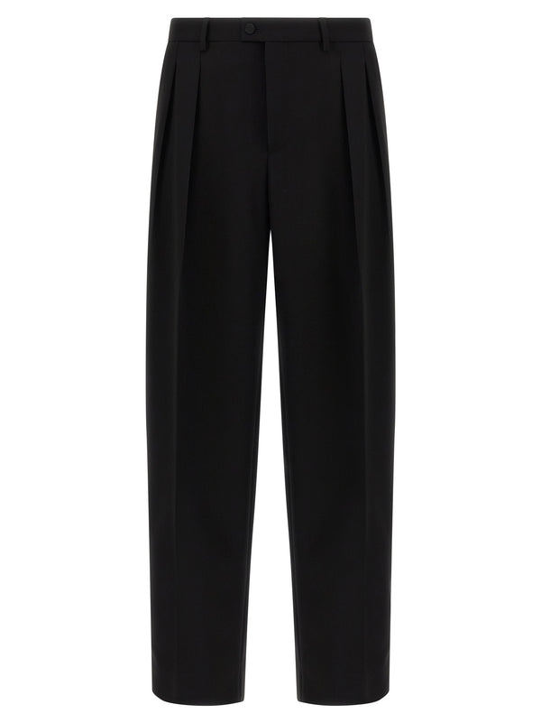 Dolce & Gabbana 100% virgin wool trousers in black