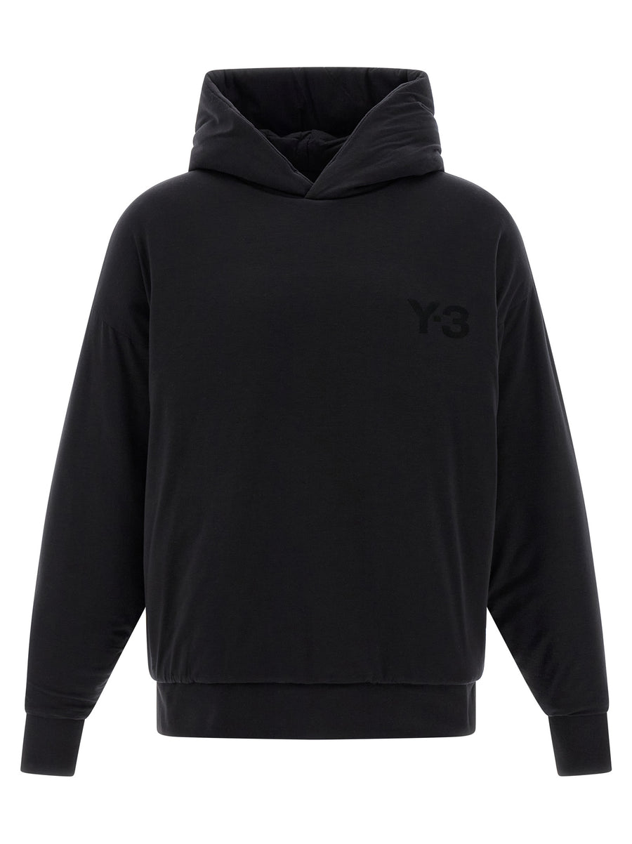 Y-3 93% Lyocell hoodie in black