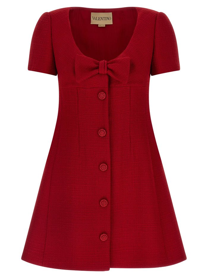 Valentino Garavani 97% Virgin Wool dress in red