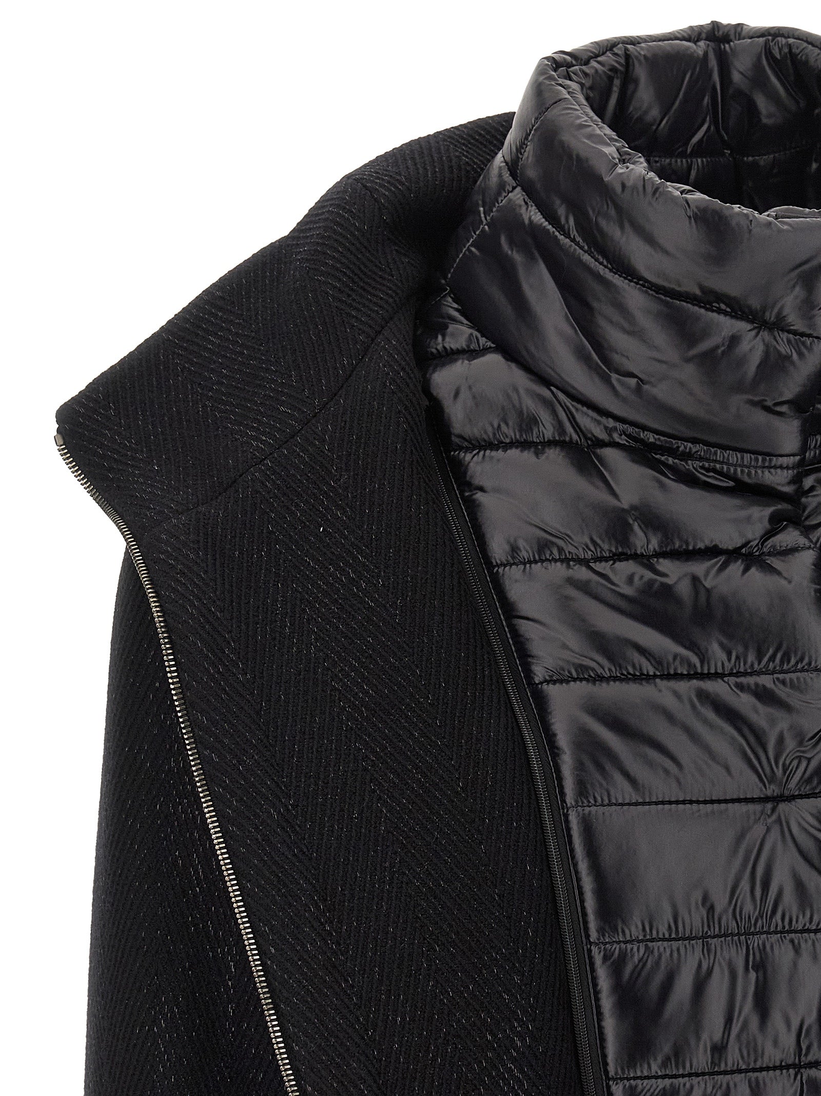 Herno 59% Wool coat in black — view 4