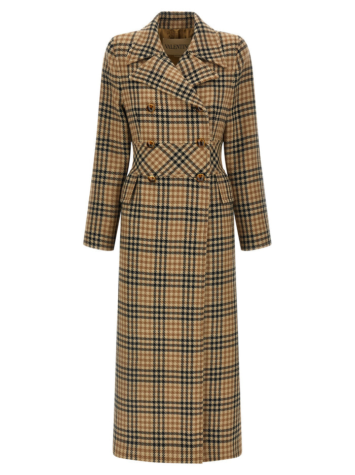 Valentino Garavani 100% virgin wool coat in brown