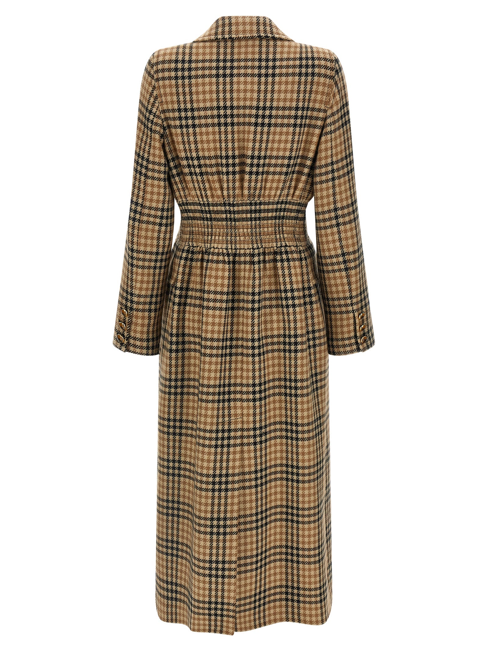 Valentino Garavani 100% virgin wool coat in brown — view 2