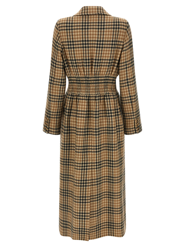 Valentino Garavani 100% virgin wool coat in brown — view 2