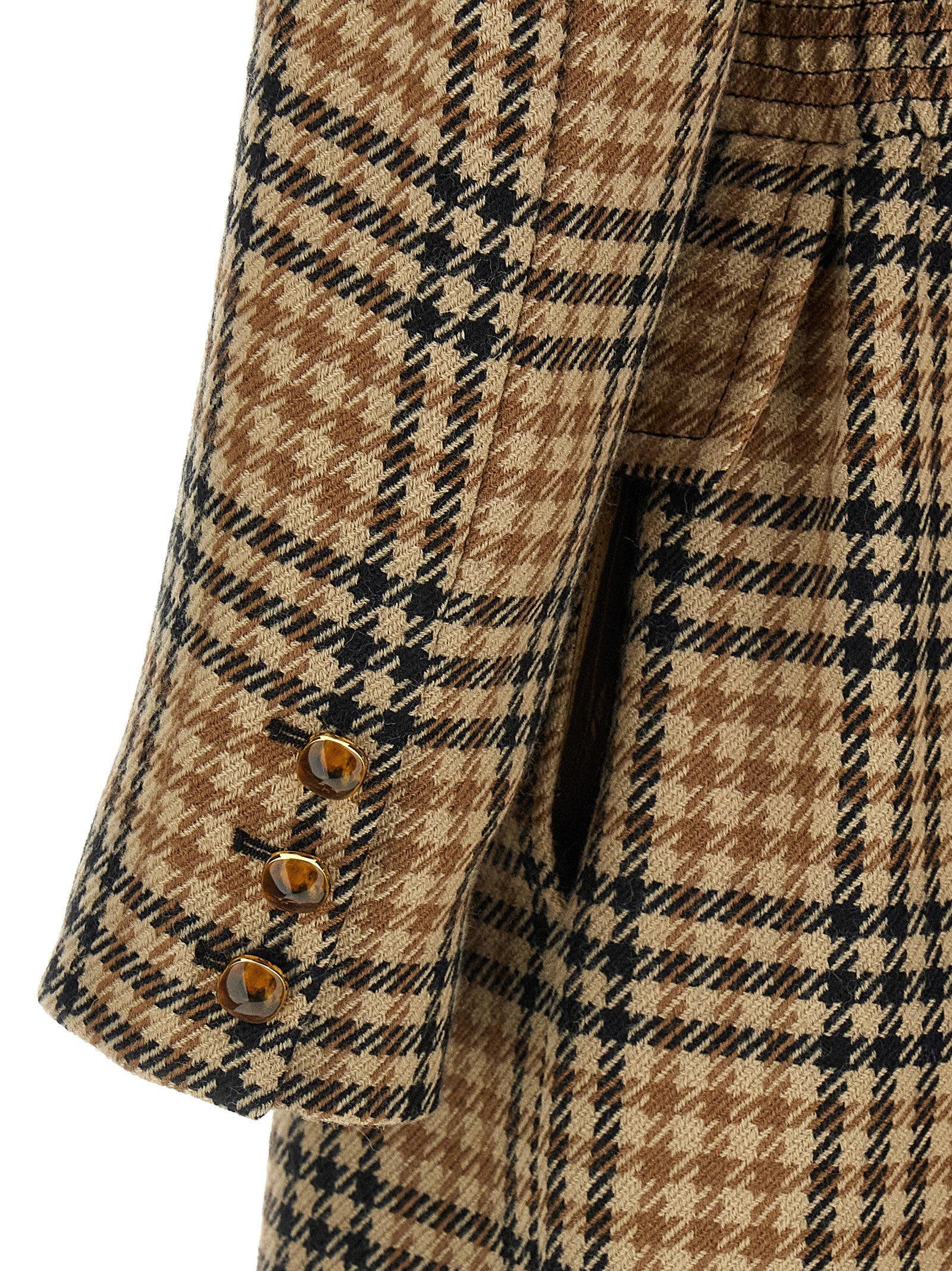 Valentino Garavani 100% virgin wool coat in brown — view 4