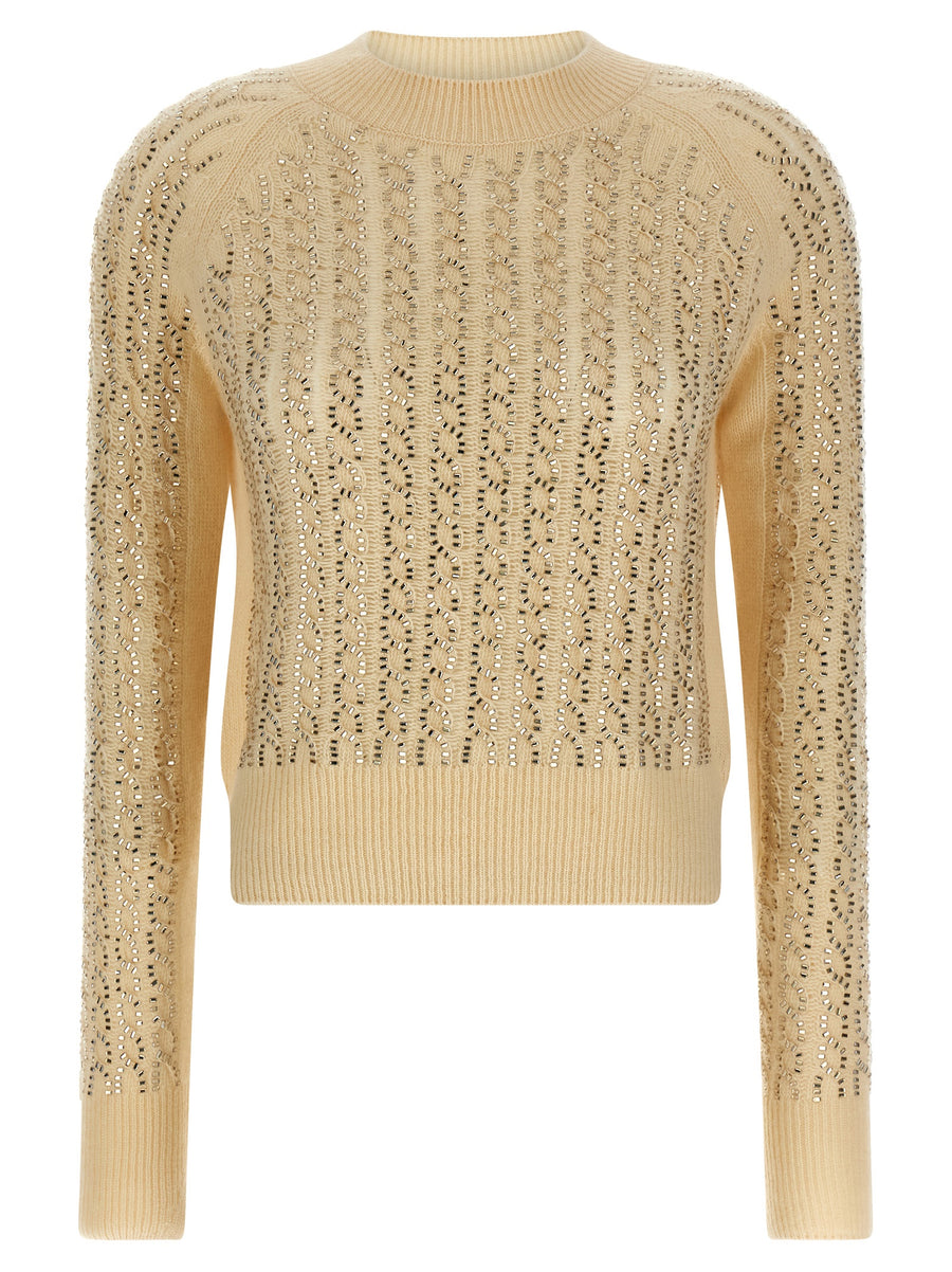 Ermanno Scervino 70% Virgin Wool sweater in beige