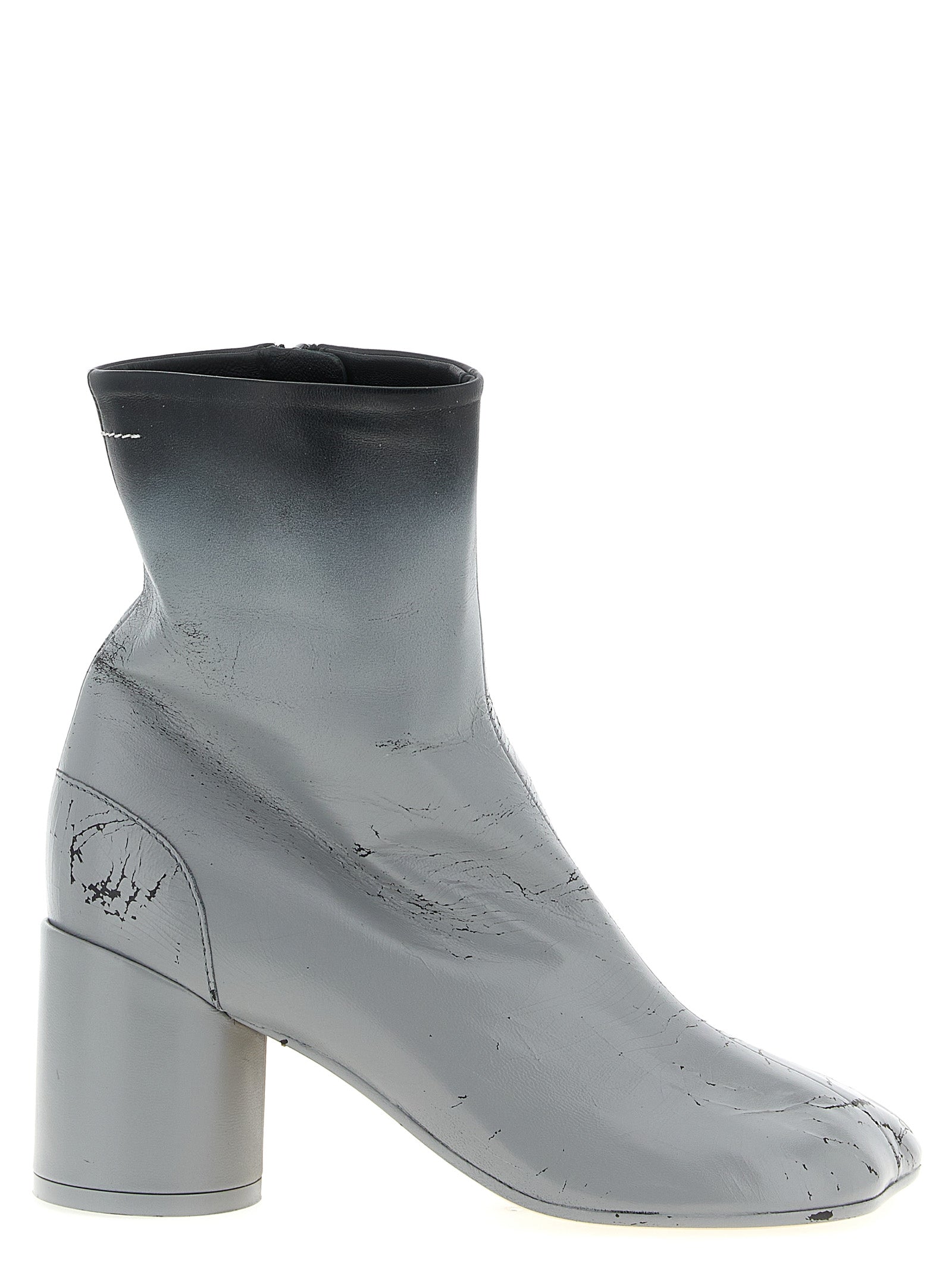 MM6 Maison Margiela 100% lambskin ankle boot in gray